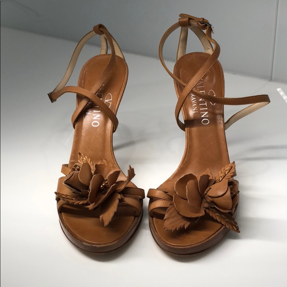 Brown Leather Valentino Heels